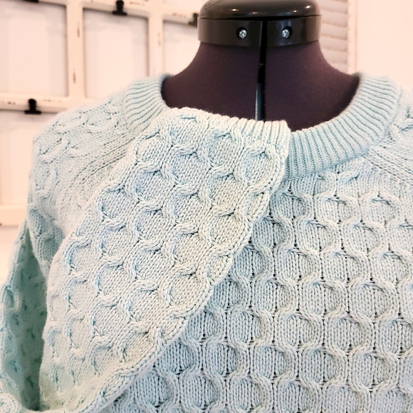 Old Navy XS Knit Sweater in light Aqua - Picture 2 of 4